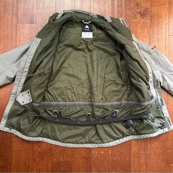 Burton “Dhaka” Men's Hooded Gray Snow Jacket, Size Small - Picture 13 of 16